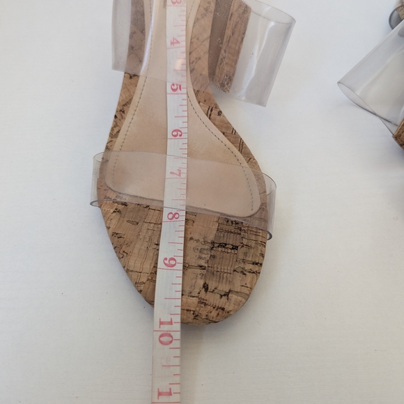 Schutz Women's Clear Tan Sandals - Picture 9 of 11